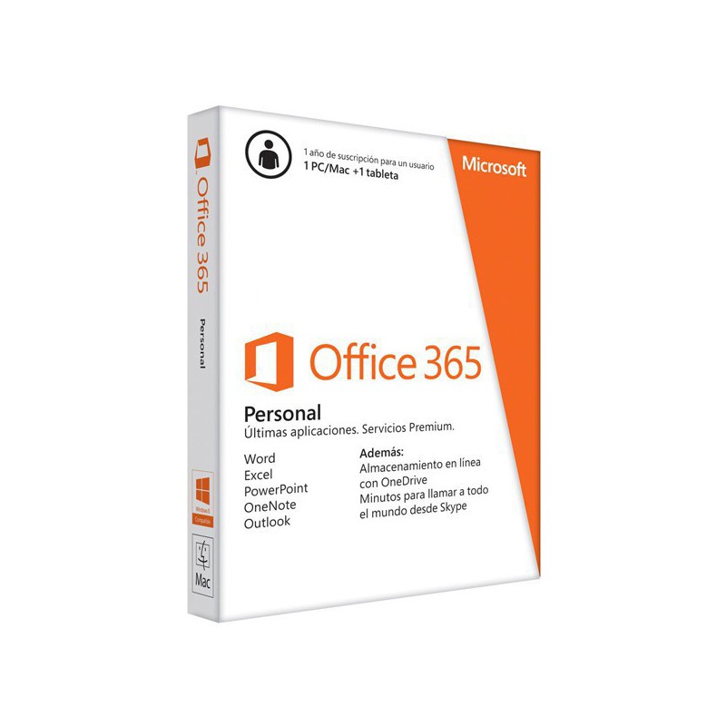 SOFTWARE OFFICE 365 PERSONAL 1PC ELECTRONICA