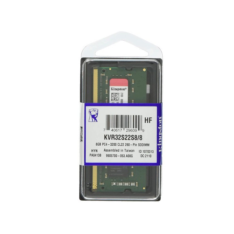SO DIMM KINGSTON 8GB DDR4 3200MHZ KVR32S22S8/8