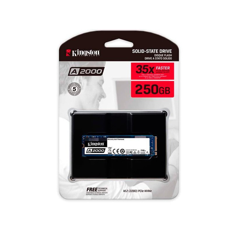 DISCO SOLIDO SSD KINGSTON A2000 250GB PCIE GEN 3.0- M.2 2280