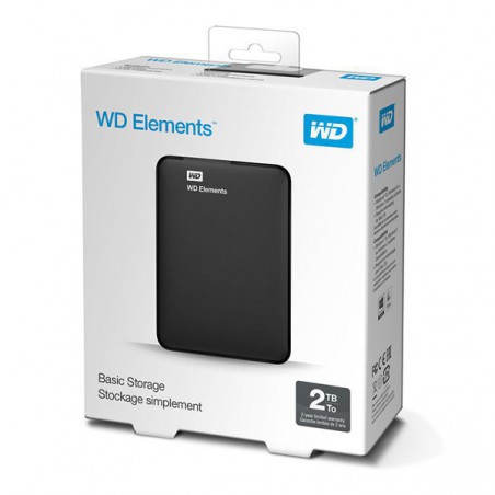 DISCO DURO EXTERNO WD ELEMENTS 2 TB USB3.0  2.5" NEGRO