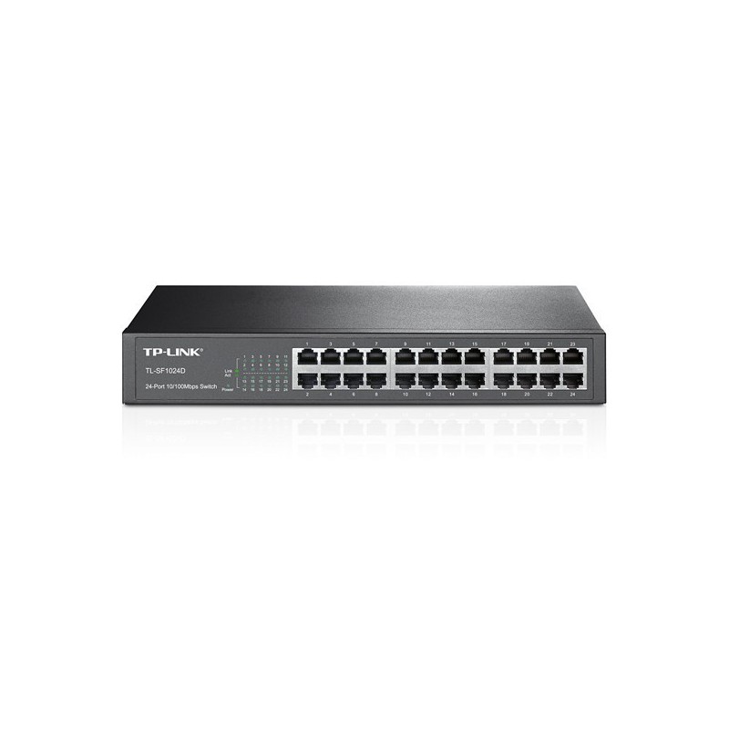 SWITCH TP-LINK 24 PTOS 10/100 TL-SF1024D RACK 