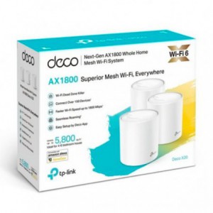 SISTEMA TP-LINK WIFI DE MALLA DECO X20 AX1800 4G 1201MBPS