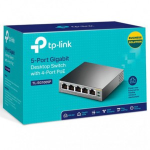 SWITCH TP-LINK 5X 10/100/1000 MBPS RJ45 4 POE+ 