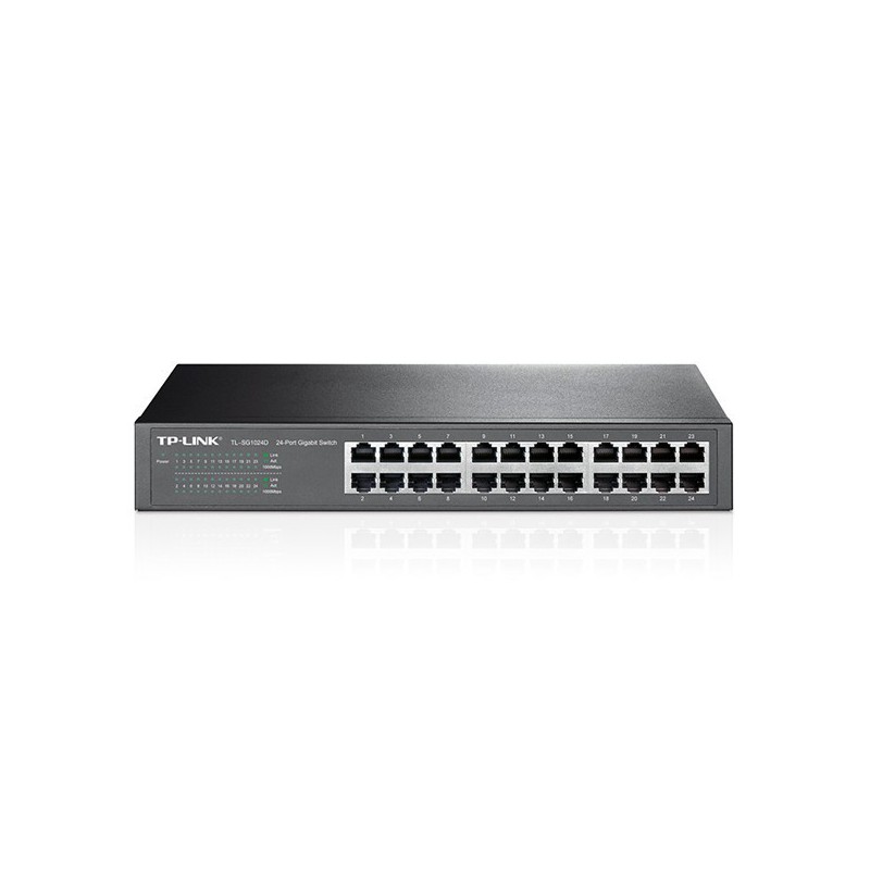 SWITCH TP-LINK 24 PUERTOS 10/100/1000 RACK TL-SG1024D 