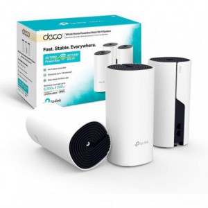 SISTEMA TP-LINK WIFI DE MALLA DECO P9 HIBRIDO WIFI PACK 3 