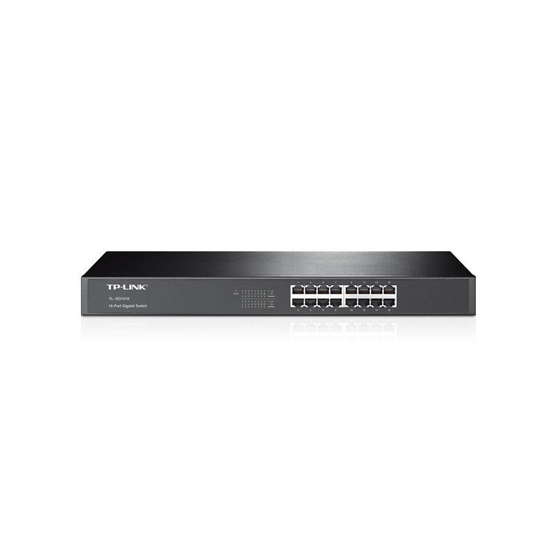 SWITCH TP-LINK 19" 16X 10/100/1000 MBPS RJ45 RACK