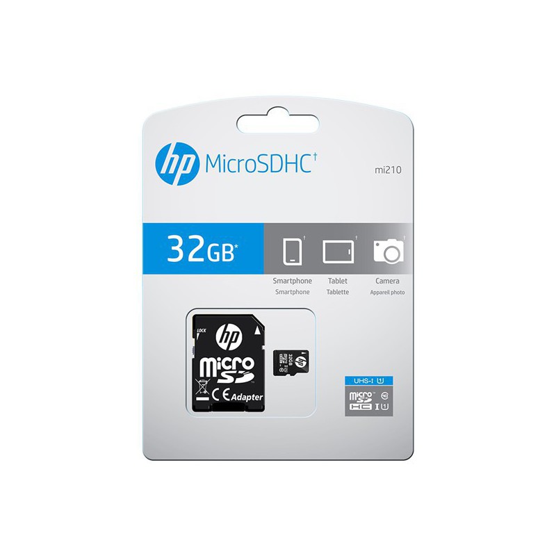 MICRO SDHC HP 32GB  CLASE 10 CON ADAPTADOR*