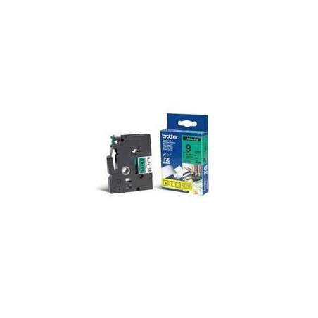CINTA BROTHER ORIG.TZ721/E VERDE/NEGRO  9MM