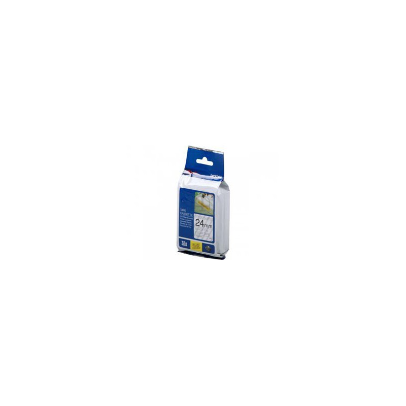 CINTA BROTHER ORIG.TZS151/E TRANSPARENTE/NGRO 24MM