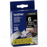 CINTA BROTHER ORIG.TZ315/E NEGRO/BLANCO 6MM