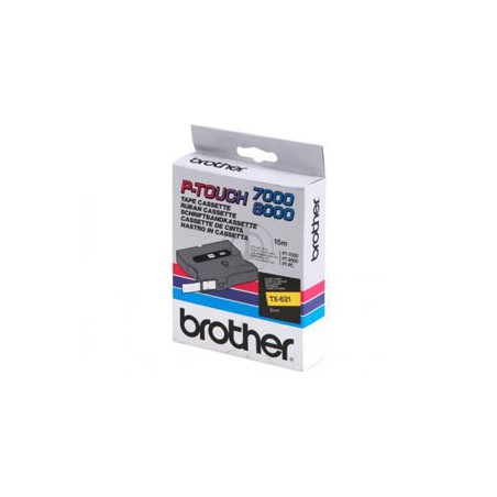 CINTA BROTHER ORIG. TX621 9MM AMARILLO/NEGRO*