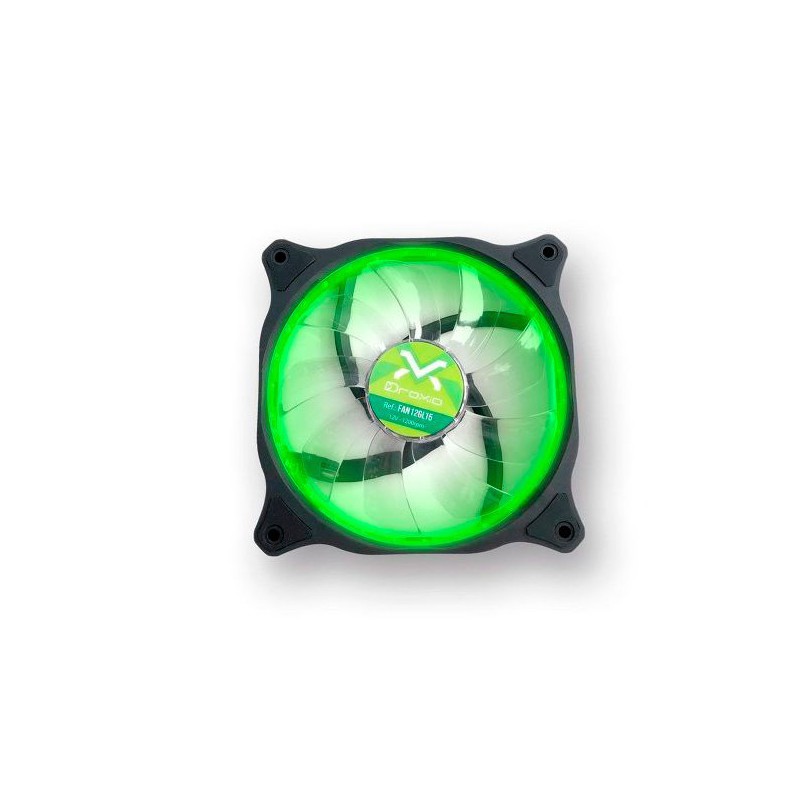 VENTILADOR 3GO 12X12CM 15 LEDS VERDES DROXIO
