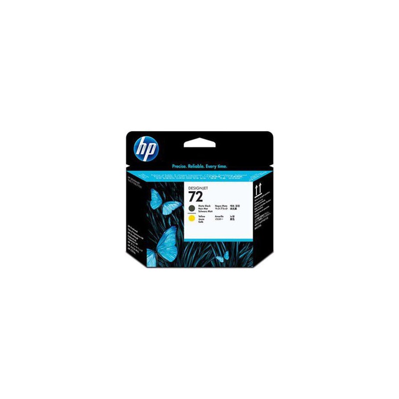 INK JET HP ORIG.C9384 CABEZ.NEGRO/AMARILLO Nº72