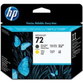 INK JET HP ORIG.C9384 CABEZ.NEGRO/AMARILLO Nº72