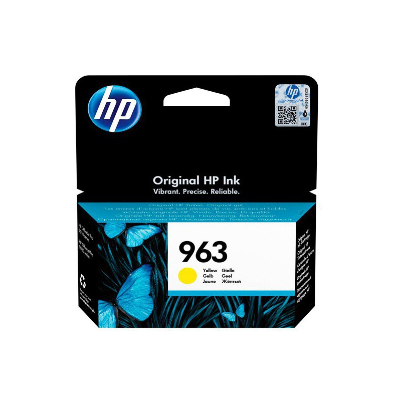INK JET HP ORIG. Nº 963 AMARILLO 3JA25AE