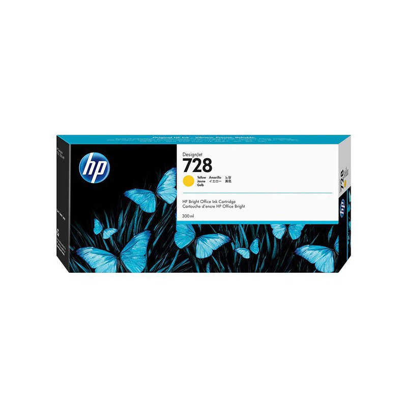 INK JET HP ORIG. F9K15A AMARILLO ALTA HP 728 300ML 