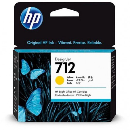 INK JET HP ORIG. 3ED69  Nº712  AMARILLO 