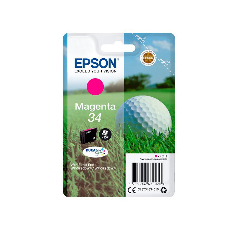 INK JET EPSON ORIG. C13T3463 MAGENTA 300 PAG.