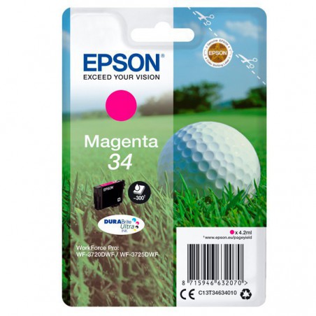 INK JET EPSON ORIG. C13T3463 MAGENTA 300 PAG.