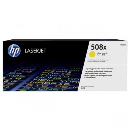 TONER HP ORIG. CF362X 508X AMARILLO 9500 PAG. 