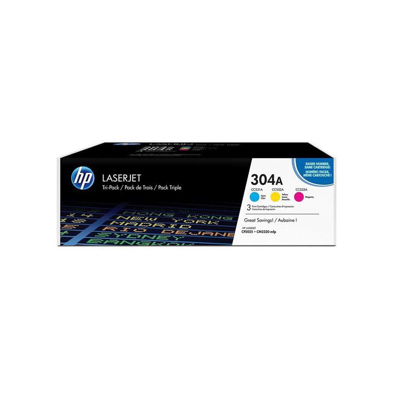 TONER HP ORIG.CF372AM TRICOLOR 304A PACK 3