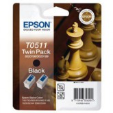 INK JET EPSON ORIGINAL C13T051142 NEGRO DOBLE