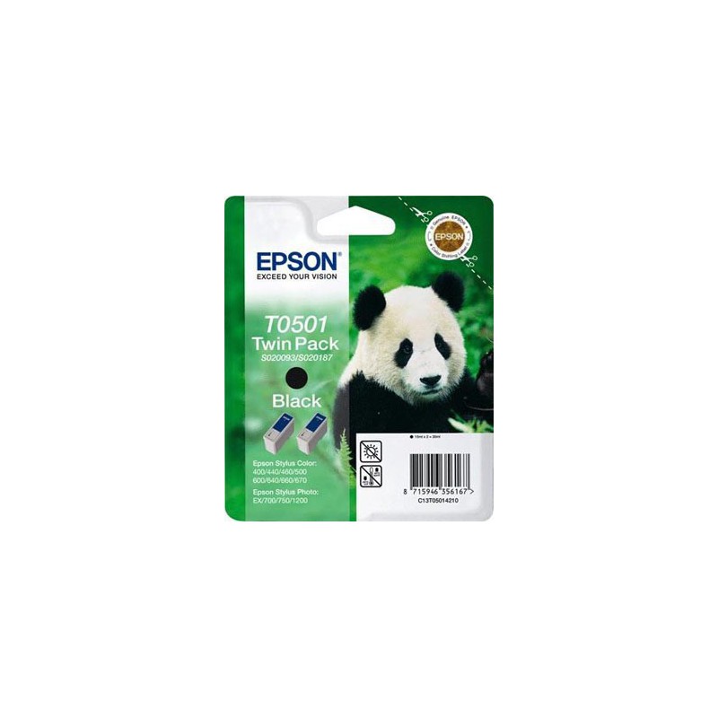 INK JET EPSON ORIGINAL C13T050142 NEGRO DOBLE