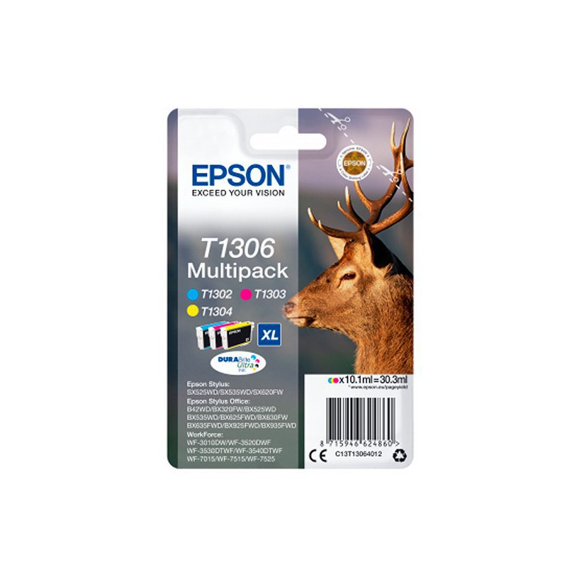 INK JET EPSON ORIG.C13T13064012 PACK(T1306XL C/M/Y)