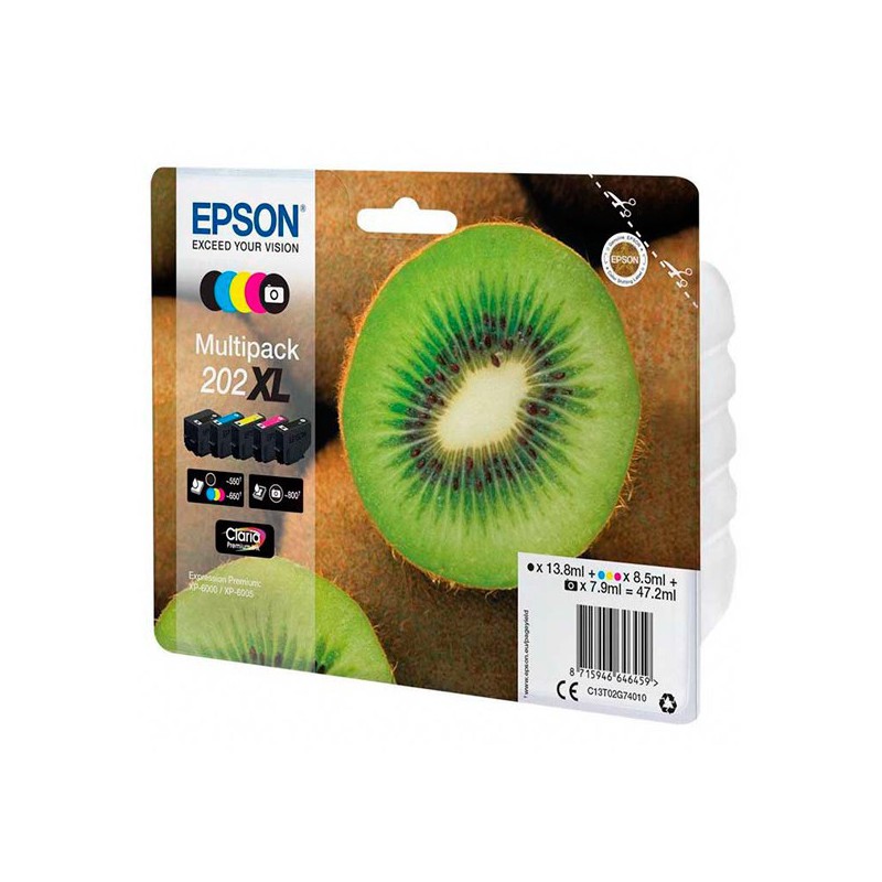 INK JET EPSON ORIG.MULTIPACK  C13T02G74010  202XL 