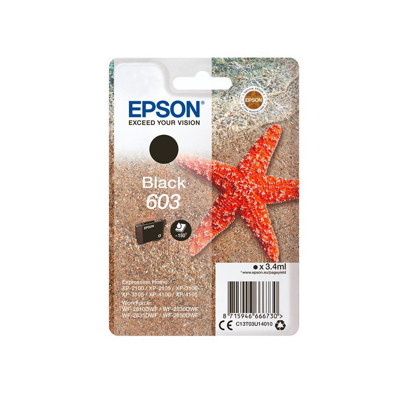 INK JET EPSON ORIGINAL C13T03U14010 NEGRO Nº603