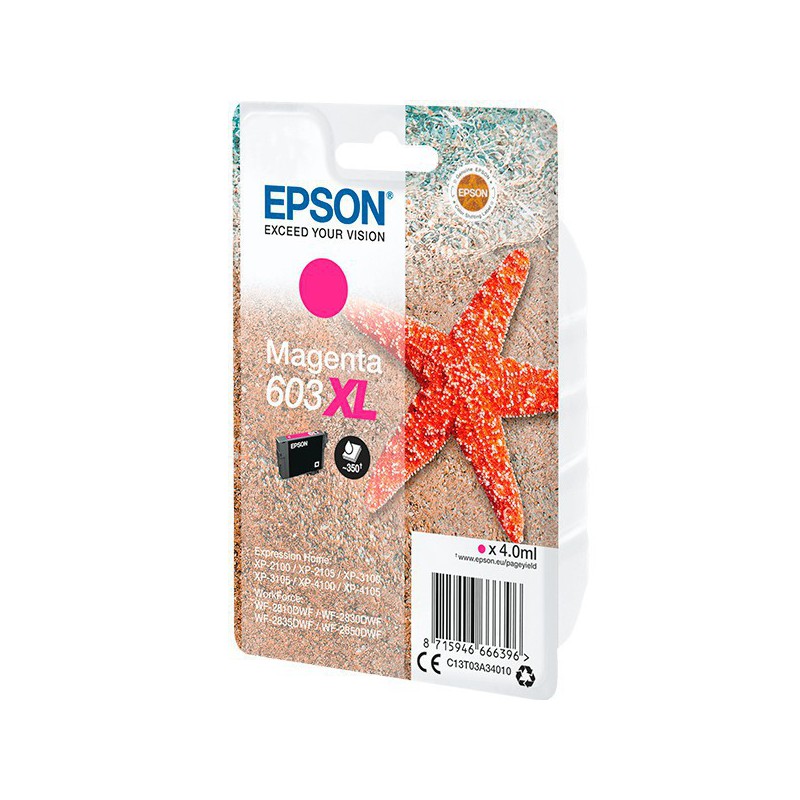 INK JET EPSON ORIGINAL C13T03A34010 603XL  MAGENTA 
