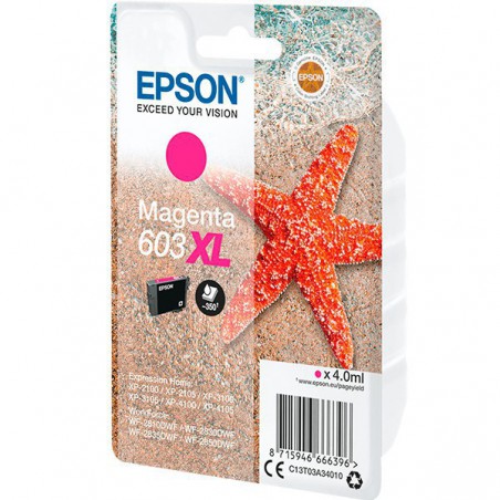 INK JET EPSON ORIGINAL C13T03A34010 603XL  MAGENTA 