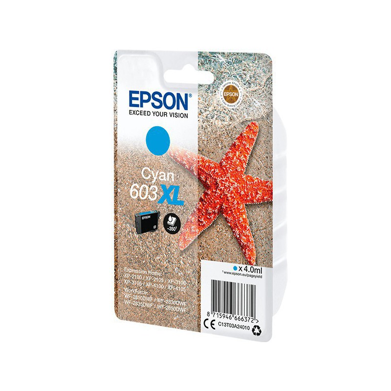 INK JET EPSON ORIGINAL C13T03A24010 603XL  CYAN