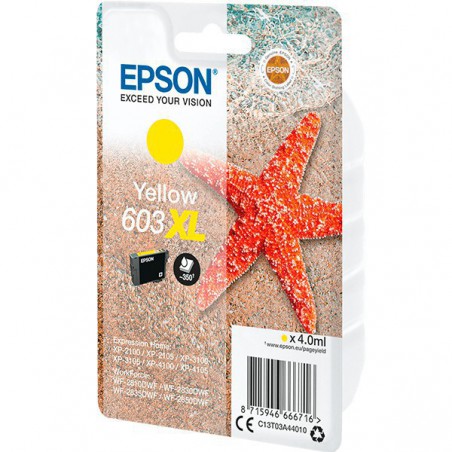 INK JET EPSON ORIGINAL C13T03A44010 603XL  AMARILLO