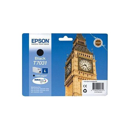 INK JET EPSON ORIGINAL C13T7031  NEGRO 1200PA