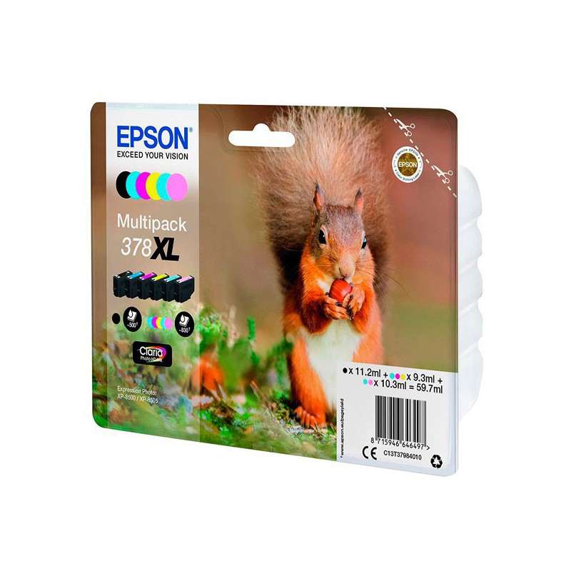 INK JET EPSON ORIG. C13T37984010  MULTIPACK 378 XL
