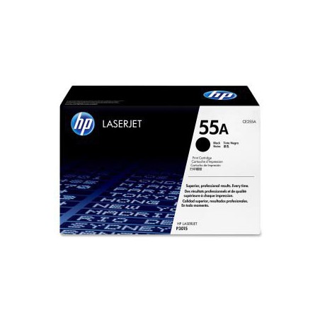 TONER HP ORIG. CE255A NEGRO 6.000 PAG.