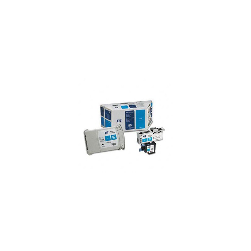 INK JET HP ORIG. C4891A  Nº80 CYAN
