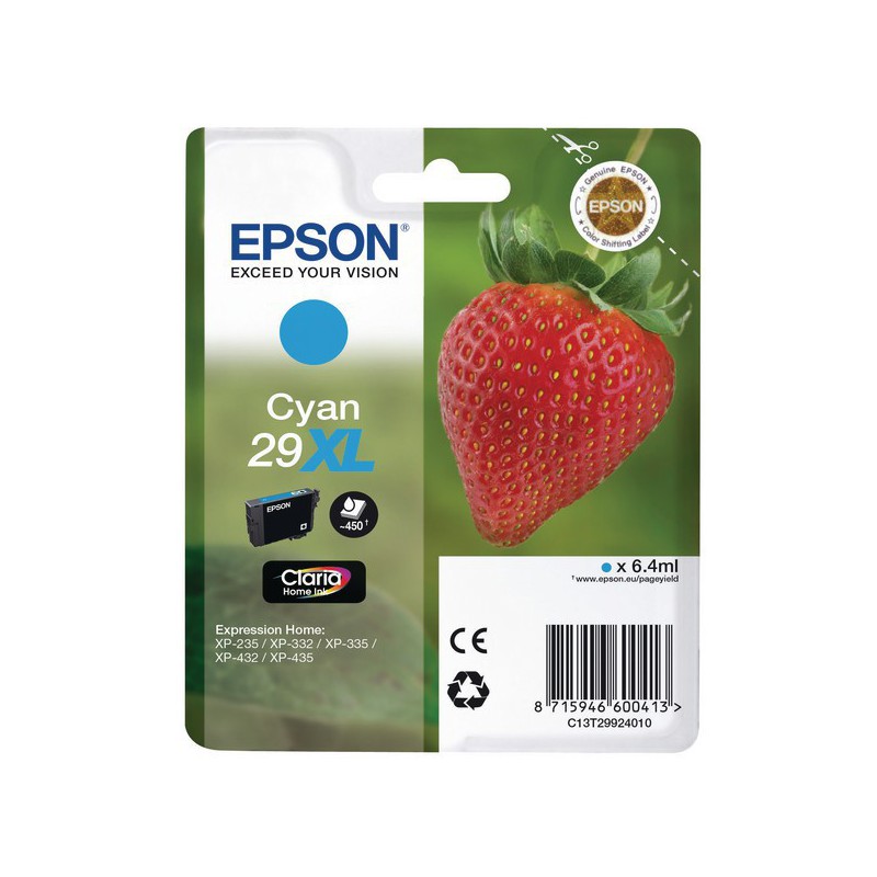 INK JET EPSON ORIG. C13T29924012 CYAN XL 