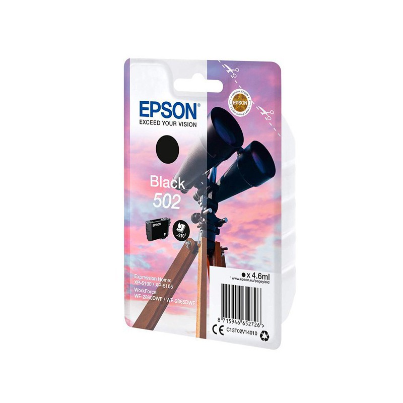 INK JET EPSON ORIG.C13T02V14010 Nº502 NEGRO 