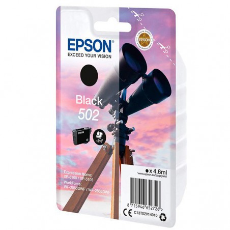 INK JET EPSON ORIG.C13T02V14010 Nº502 NEGRO 