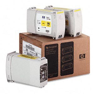 INK JET HP ORIG. C5085A Nº90 AMARILLO