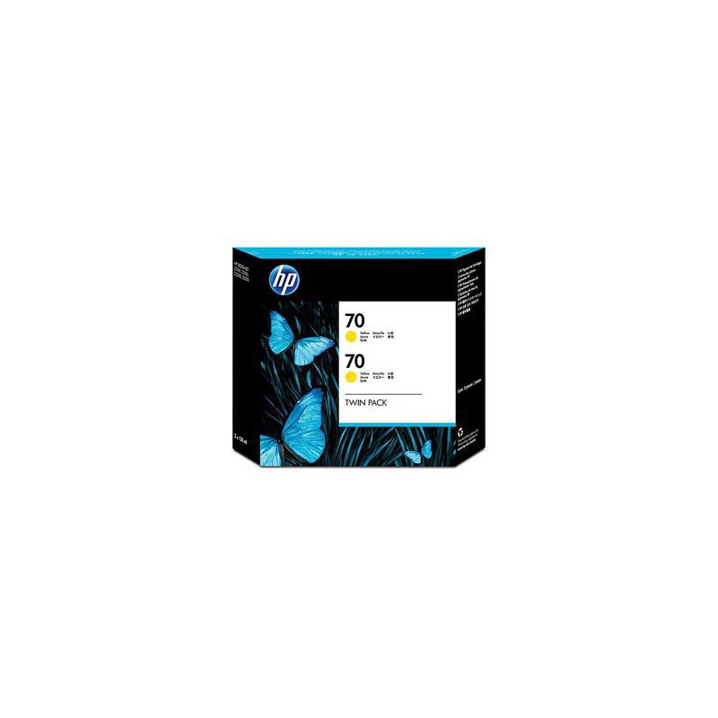 INK JET HP ORIG. CB345A Nº 70 AMARILLO