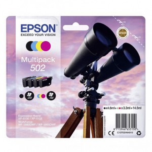INK JET EPSON ORIG. C13T02V64010 MULTIPACK 4 COLORES 502