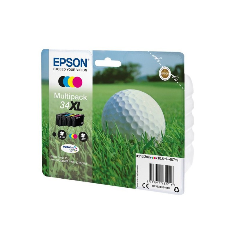 INK JET EPSON ORIG. C13T34764010 34XL MULTIPACK 4 COLORES