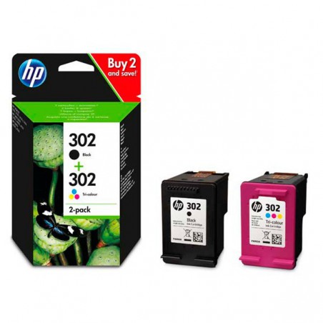 MULTIPACK HP ORIG. Nº302 X4D37AE  NEGRO & TRICOLOR