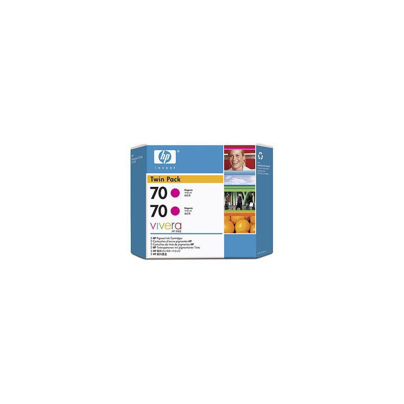 INK JET HP ORIG. CB344A Nº 70 MAGENTA