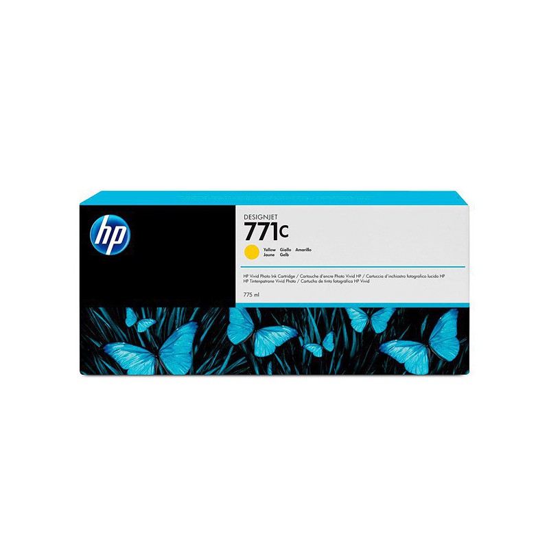 INK JET HP ORIG. Nº771 AMARILLO DESIGNJET Z6200 775ML B6Y10A