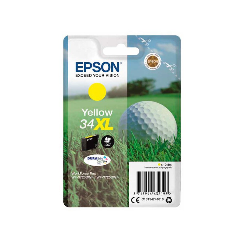 INK JET EPSON ORIG.C13T34744010 AMARILLO 34XL