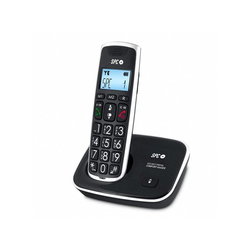 TELEFONO SPC COMFORT KAISER INALAM.7608N NEGRO MANOS LIBRES